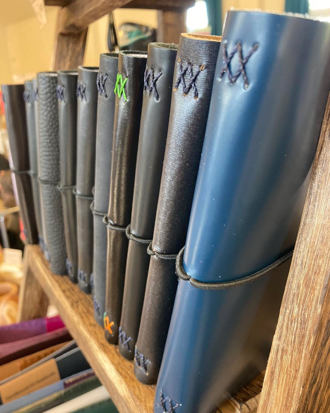 A6 leather notebooks