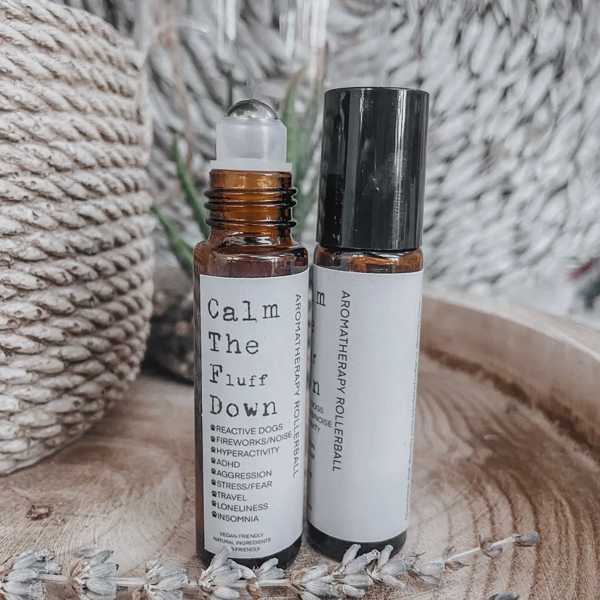 Calming Dog Anxiety Rollerball for Fireworks, Travel & Separation.