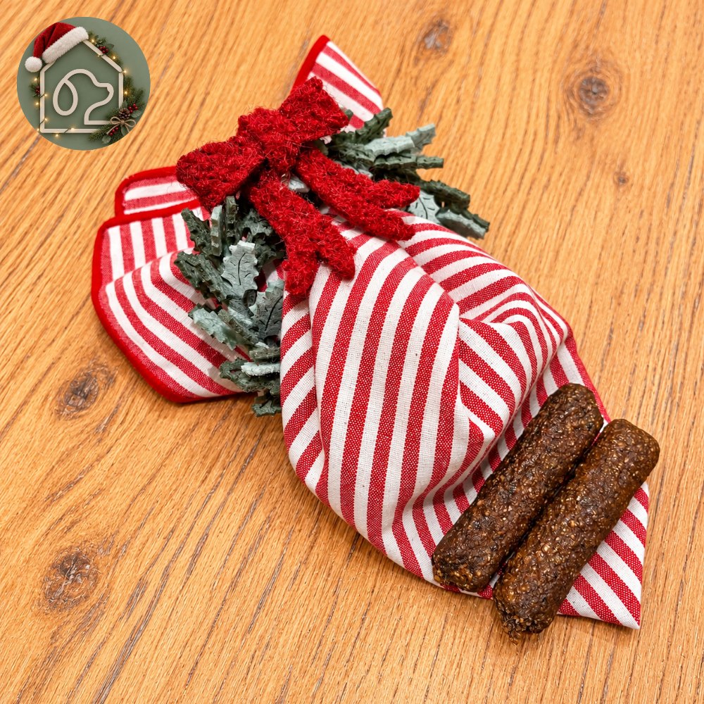 2 Small, Gourmet Sausages in 3 festive flavours!