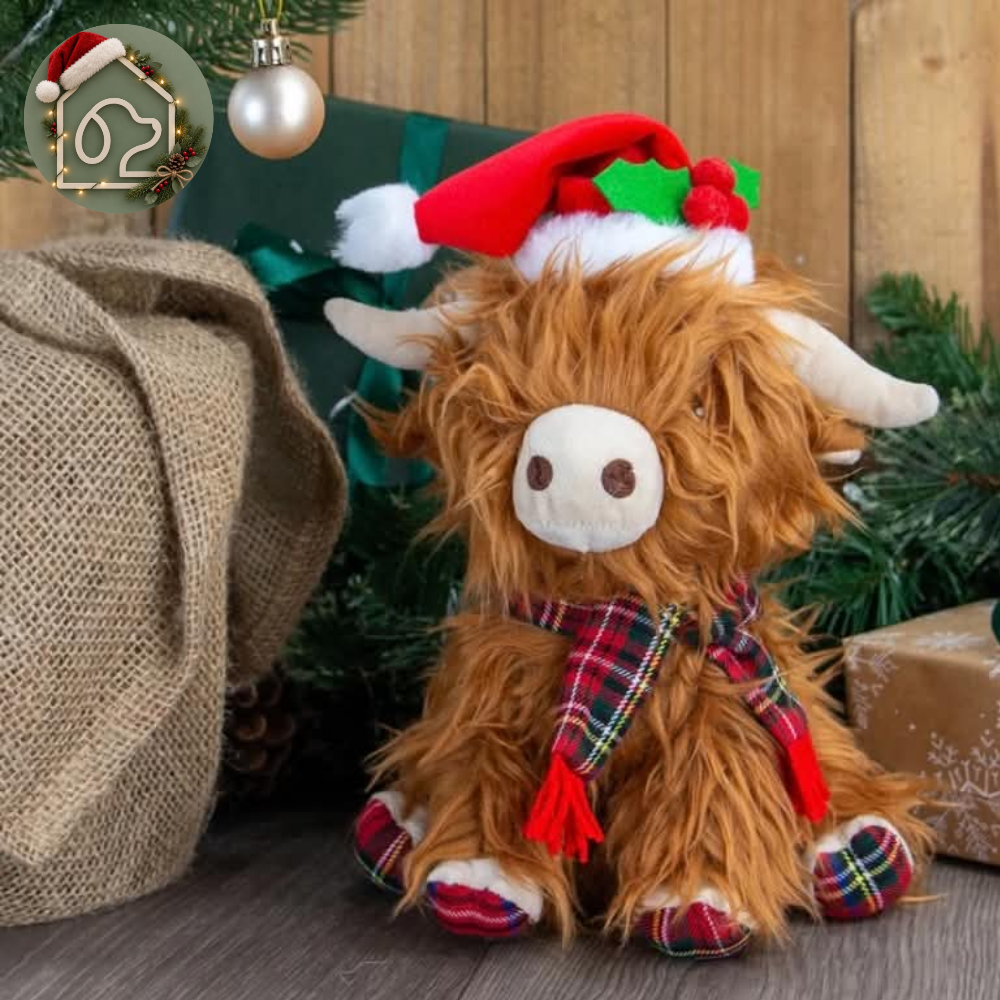 Festive Fergus Highland Cow