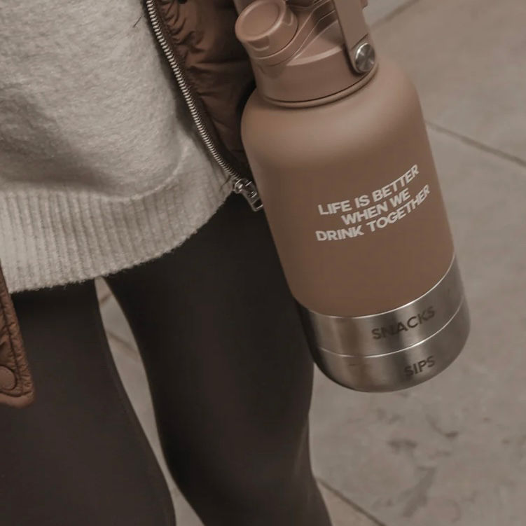 Thumbnail: The Bowl Bottle 2.0 | 3-in-1 Travel Bottle in Chocolate