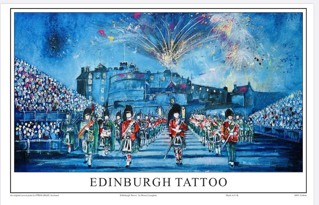 Edinburgh Tattoo Tea towel