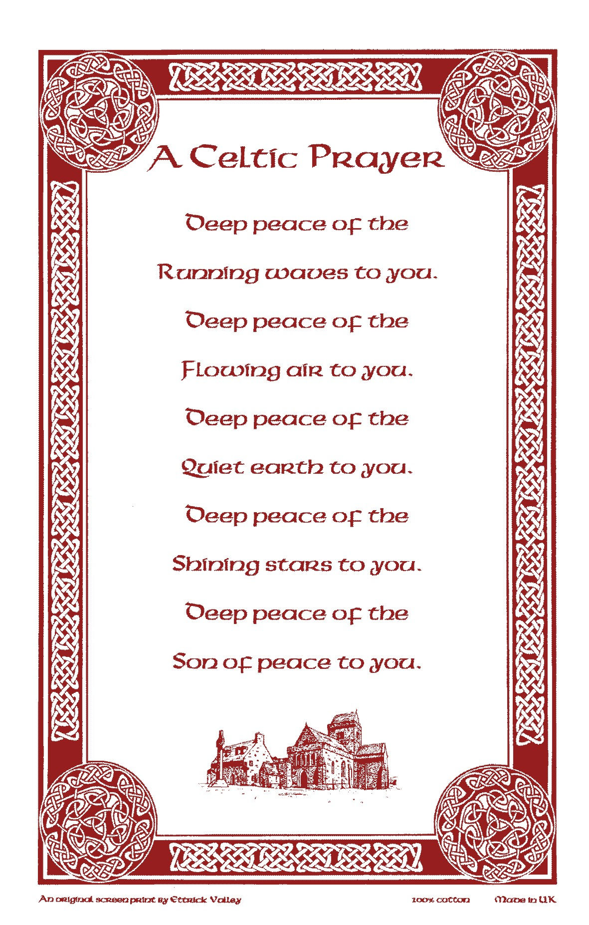 Celtic Prayer Tea towel