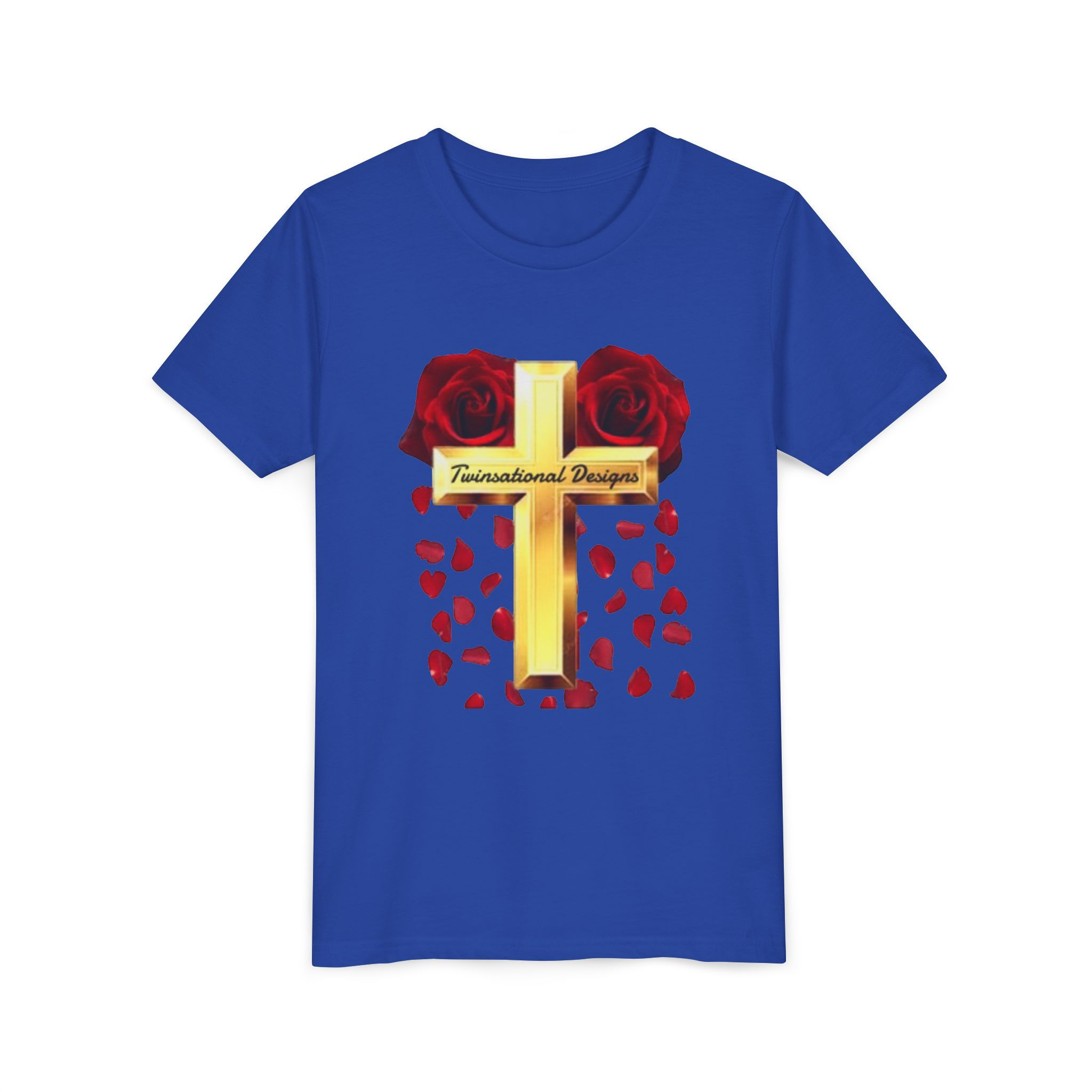 Youth tshirt with rose logo
