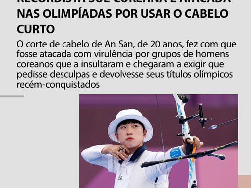 Recordista sul-coreana é atacada nas Olimpíadas por usar o cabelo curto