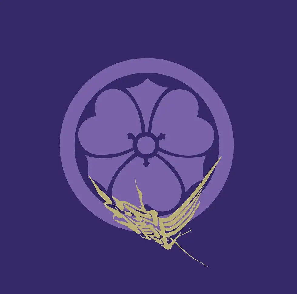 濱長家紋と鶴