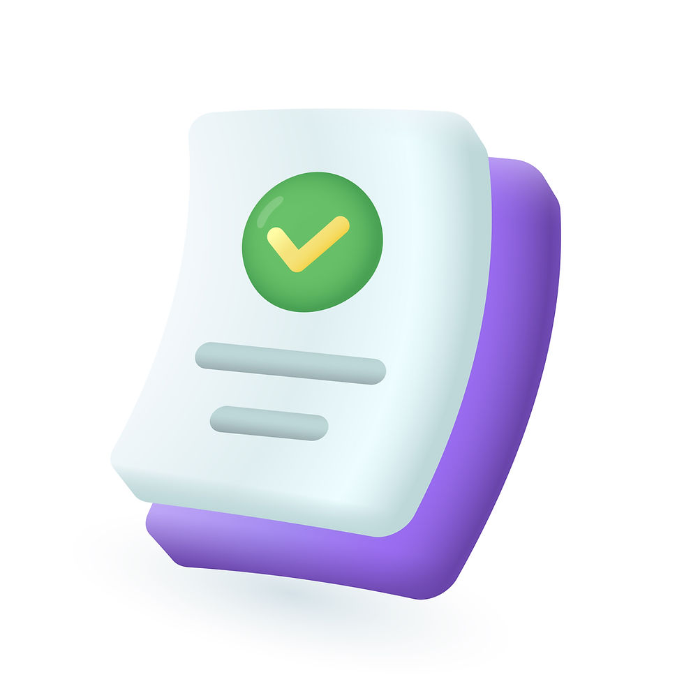 3d cartoon style document with green tick icon.jpg
