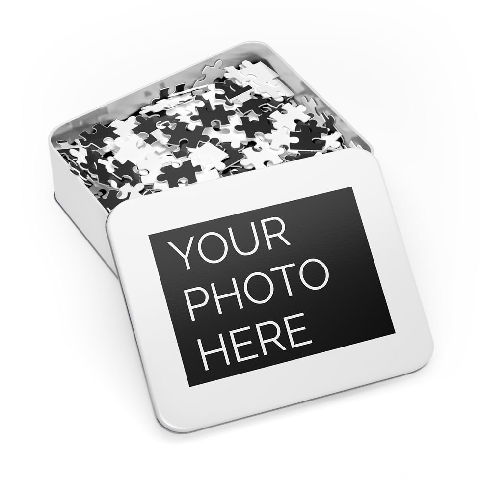 Thumbnail: Custom Photo Puzzle with Tin, Personalized Jigsaw
