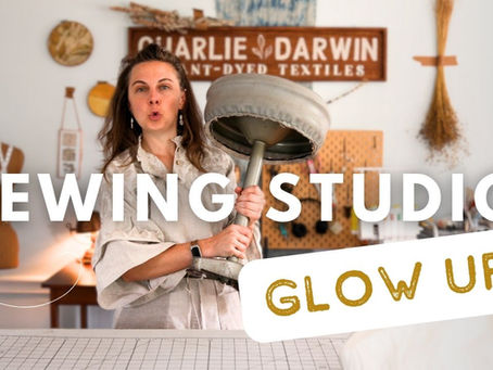 sewing studio glow up
