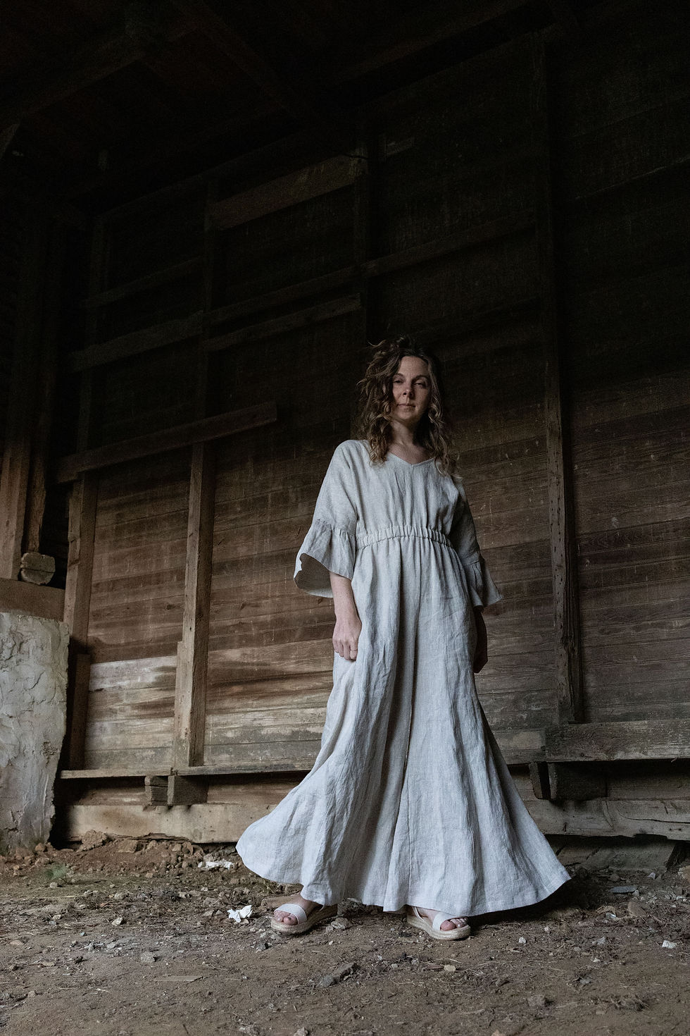 Thumbnail: SANCTUARY - Flowy linen jumpsuit