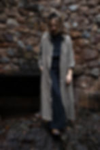 Thumbnail: ISABELLA TIGER - Midi linen duster jacket dress