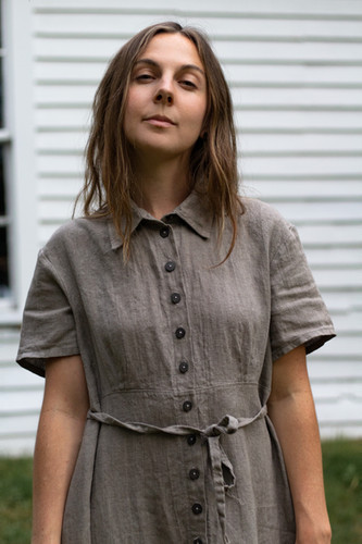 LADYBIRD - Linen smock dress, short sleeve | Charlie Darwin