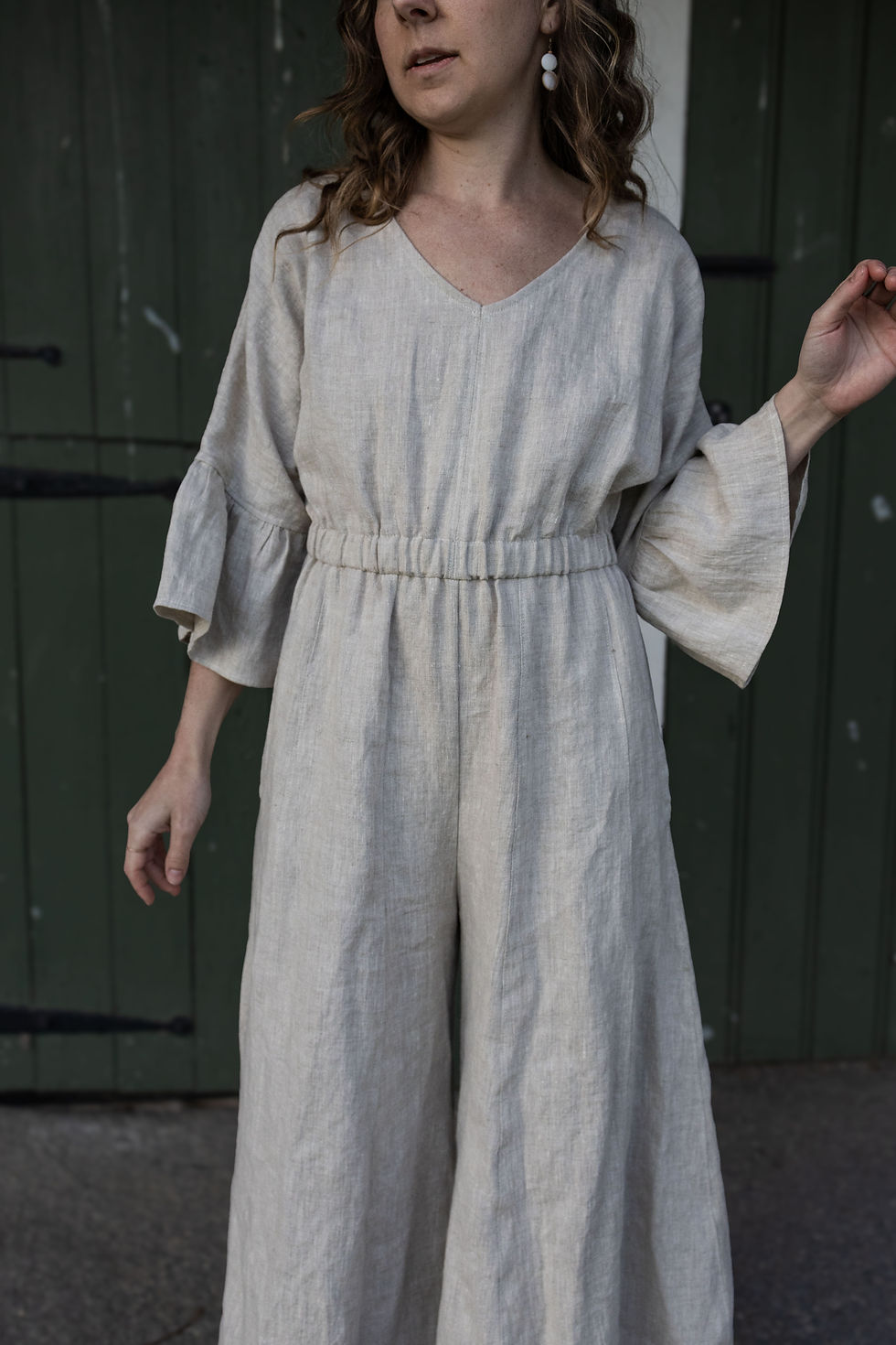 Thumbnail: SANCTUARY - Flowy linen jumpsuit