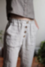 Thumbnail: OLEANDER - Linen jogger pants - Undyed