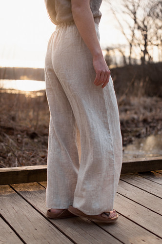 SWALLOWTAIL - Wide leg linen pants | Charlie Darwin