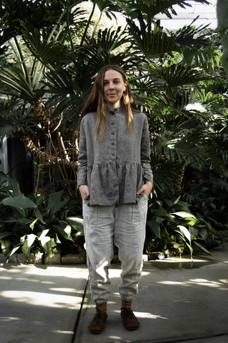 トップス HEVE Arch Peplum knit charcoal file.jpg