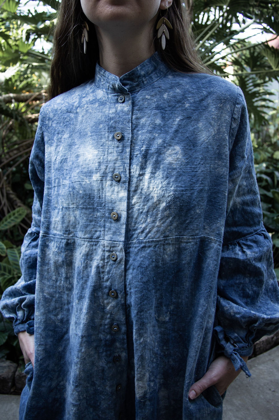 Thumbnail: SCARCE FORESTER - Long button up dress