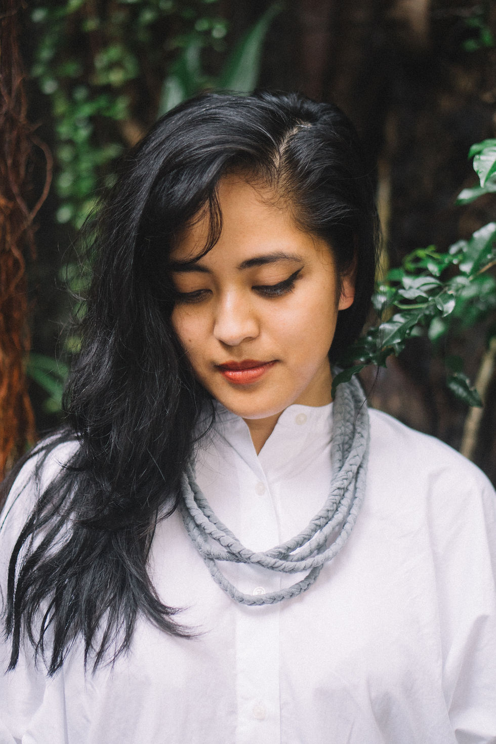 Thumbnail: HUMALING braided necklace