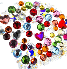 Leaded glass crystals used on Ink and Aurum cards