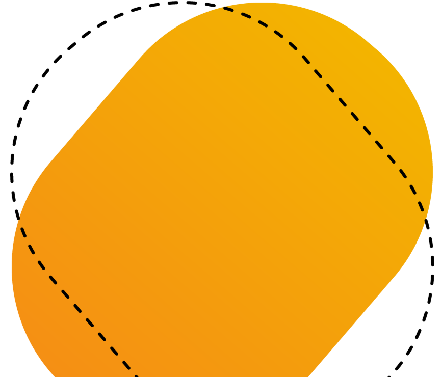 Orange Gradient oval graphic