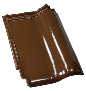 Керамічна черепиця Roben MONZAplus Глазурована шоколадно-коричнева Maduro