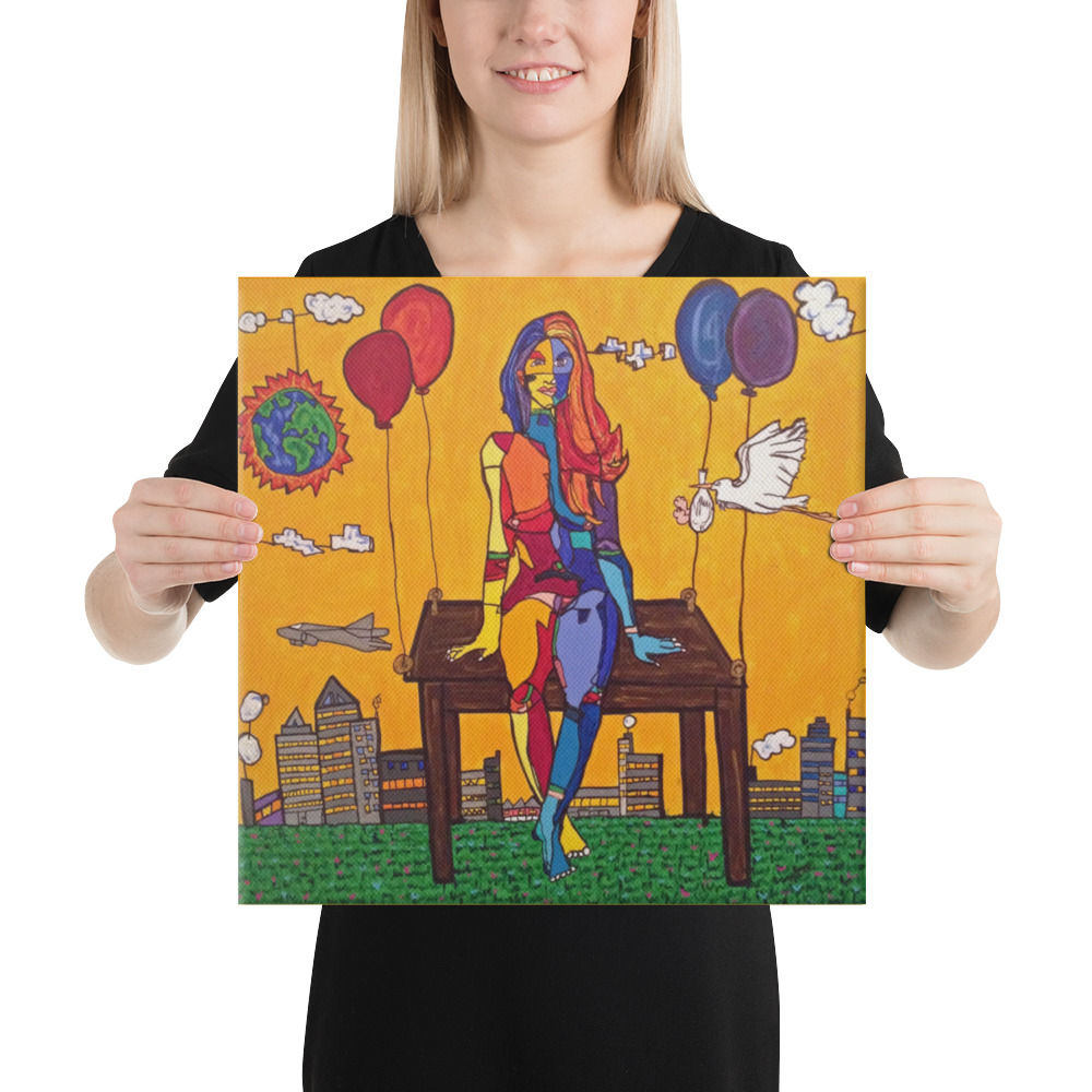 Floating on Table- Canvas 