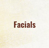 Image of the word "Facials"