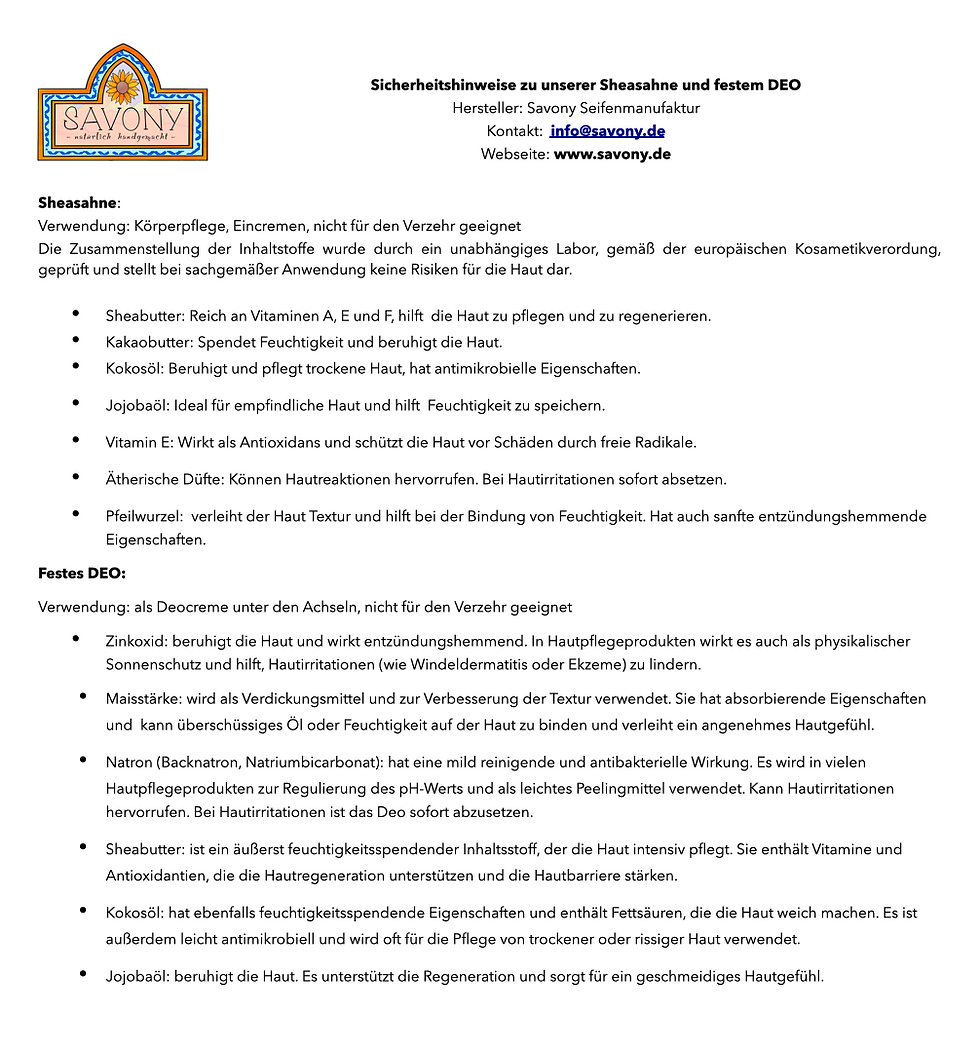 Miniaturbild: Sheasahne Anwendung