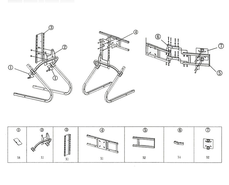 縮圖：APIGA AP1 LCD Monitor Mount (triple)