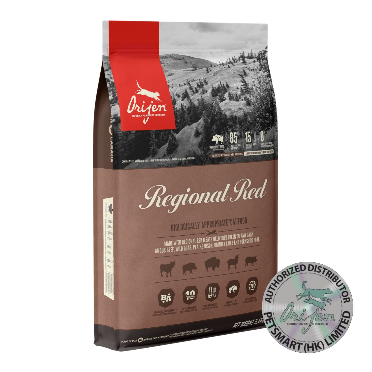 Orijen 無榖物天然貓糧 紅肉配方