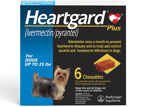 Heartgard 迷你犬 25磅以下