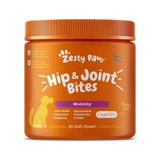 Zesty Paws 關節活動支援軟嚼片 培根味