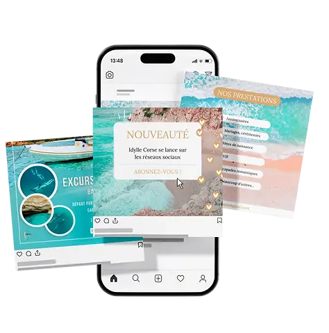 mockup instagram géré par embrase