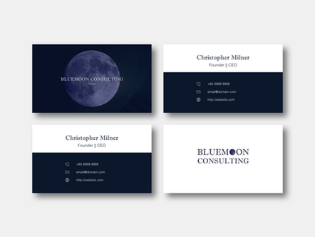 Bluemoon Name Card