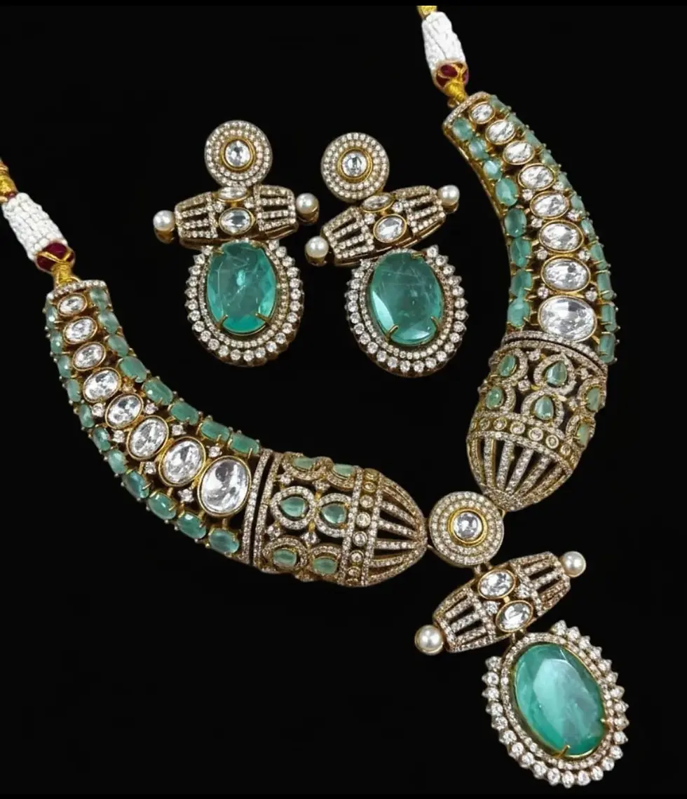 Thumbnail: The Sovereign Heritage Choker & Earring Suite