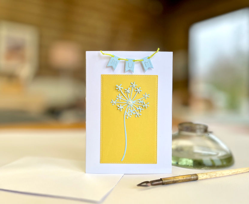 Handmade greetings card 'Mum'
