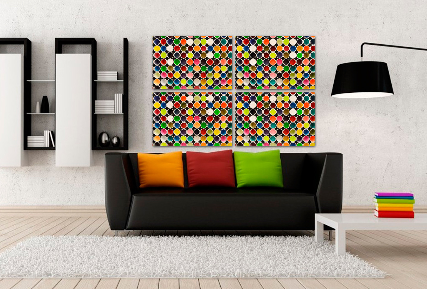 Poliptico en bajo acrílico