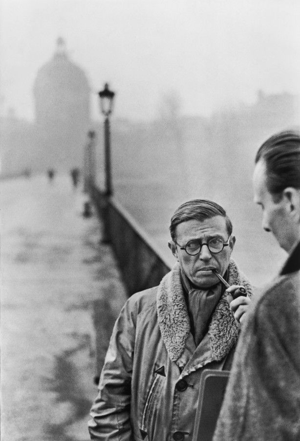 Jean-Paul Sartre, Paris 1946 por Henri Cartier-Bresson