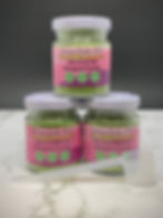 Same image of three small powder varieties. Contains a scoop in front.