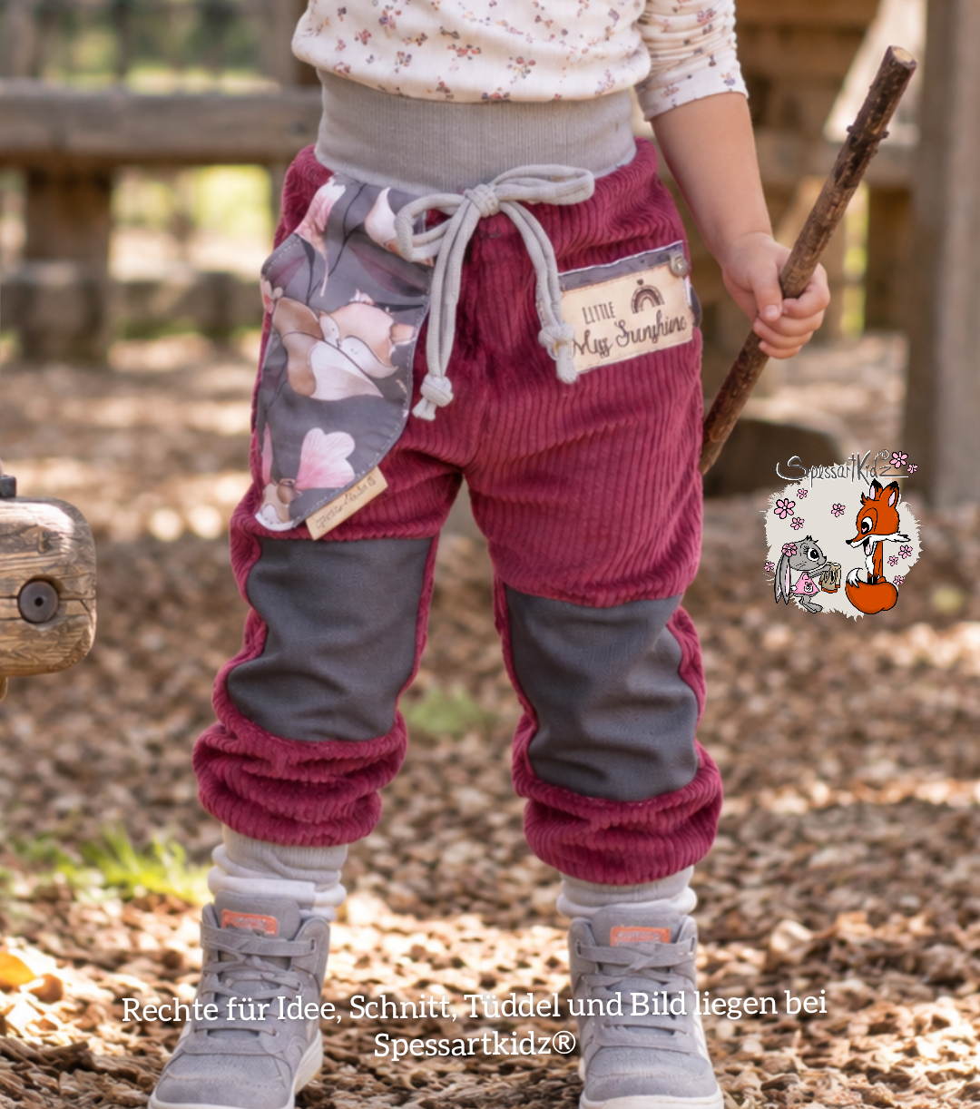 Outdoorhose Fuchs bordeaux - ab Größe 80/86