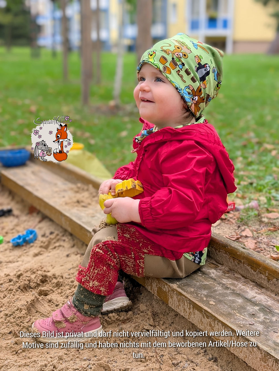 Miniaturbild: Outdoorhose rot  Erdbeeren - ab Größe 80/86