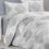 Thumbnail: Çift Kişilik %100 Pamuklu Gri Saray Desenli Nevresim Takımı