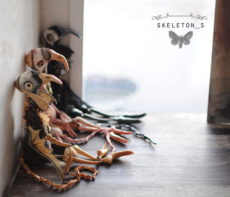 Thumbnail: Skeleton Pink rat 7/11" Small Bones gothic rat
