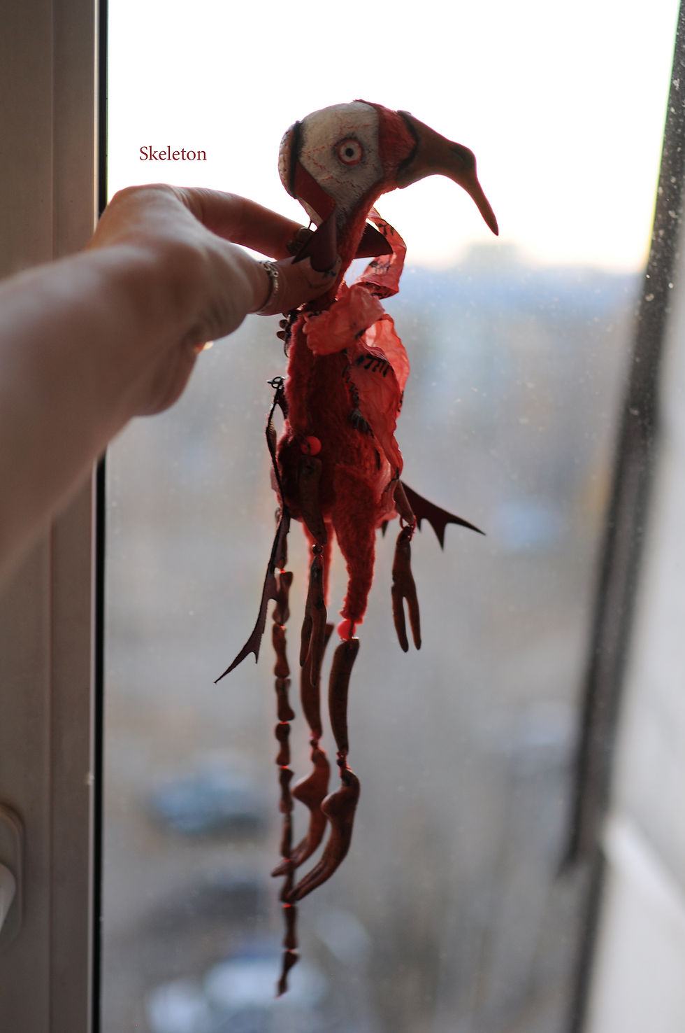 Thumbnail: Skeleton Red rat 7/11" Small Bones gothic rat