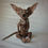 Miniature : Sphinx Cat 8/12". Realistic doll cat. Brown color