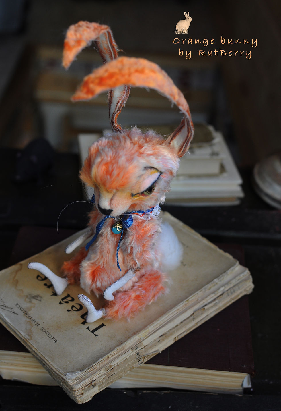 Thumbnail: FLUFFY Orange Bunny boy 7/9"