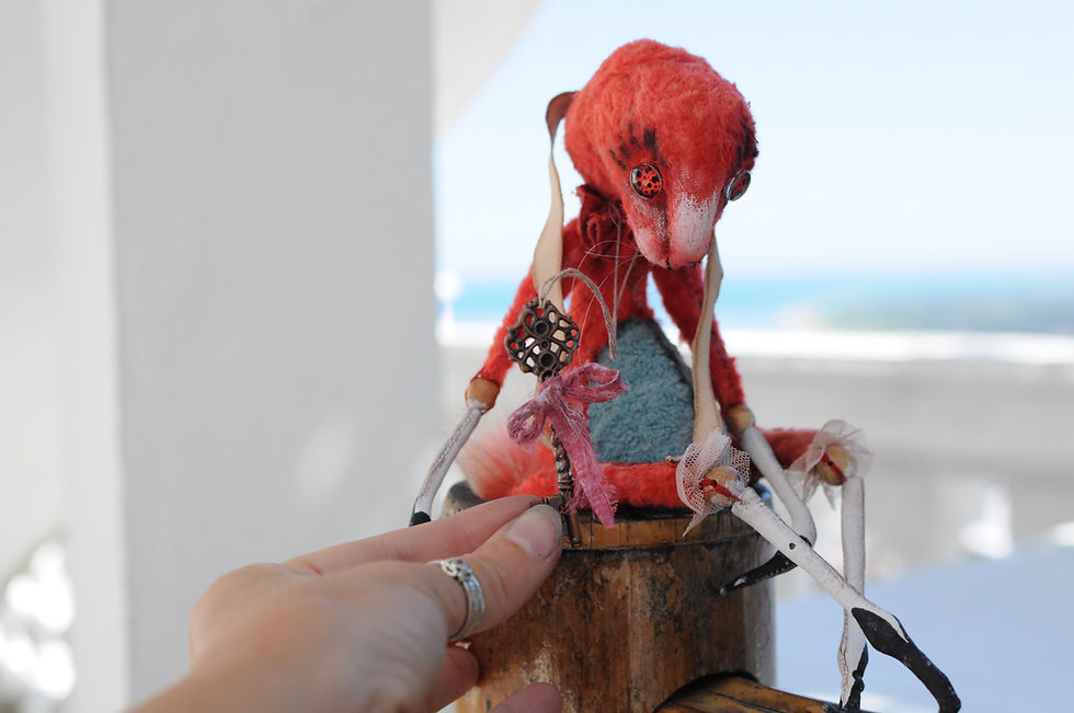Thumbnail: Red Goth bunny 8/11"