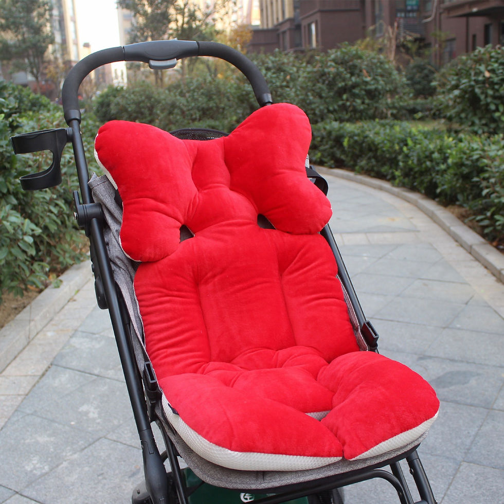 Thumbnail: Universal Winter Plush Baby Stroller Cushion Pad