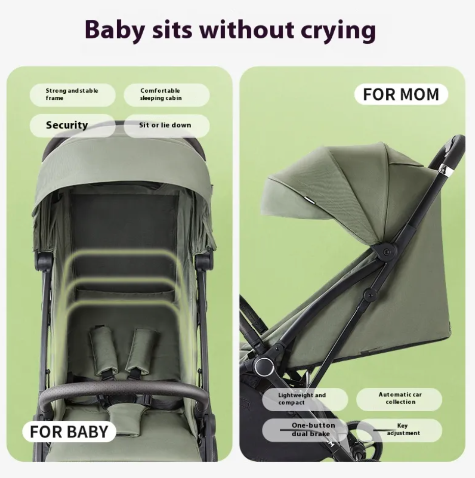 Thumbnail: Lightweight Folding Baby Stroller (No channel to transport the product)