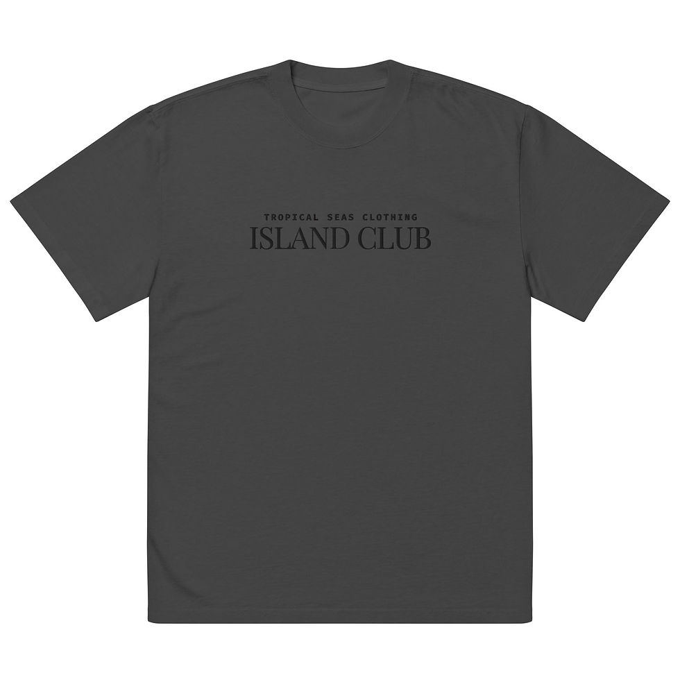 Thumbnail: Oversized Tropical Seas faded t-shirt